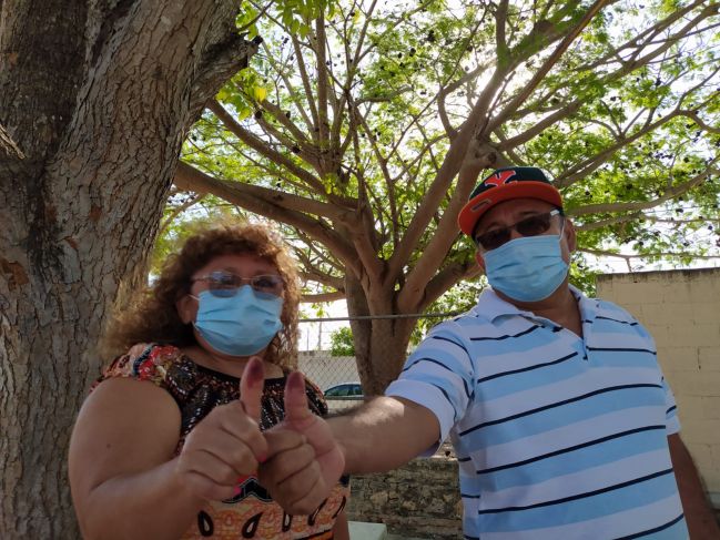 Yucatecos acuden a votar en la consulta de revocación de mandato; la mayoría de la tercera edad